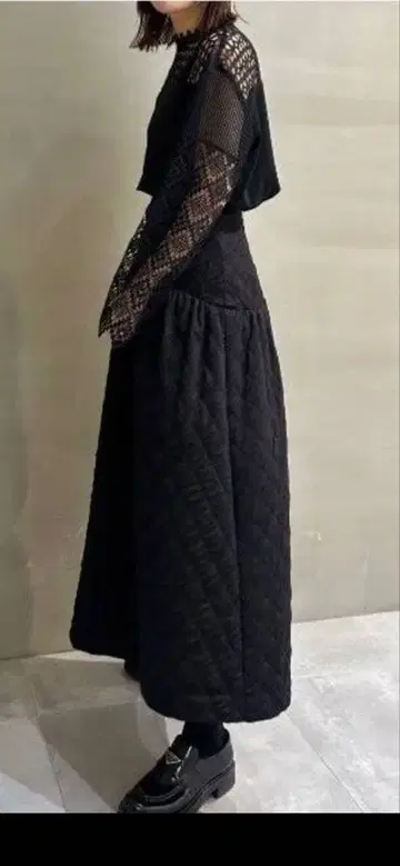 르쉘블루 코르셋 플레어 스커트 롱 스커트