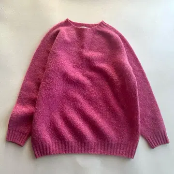 할리 오브 스코틀랜드 니트 스웨터 울 샤기