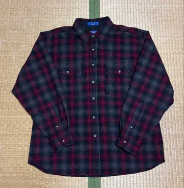 PENDLETON 펜들턴 울 셔츠 옴브레 체크 셔츠