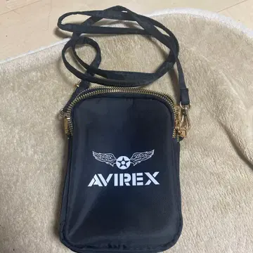 AVIREX 블랙 숄더백