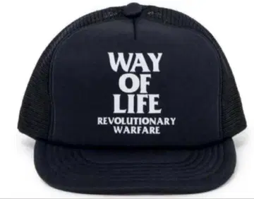 미사용 새상품 MESH CAP WAY OF LIFE BLACK 블랙