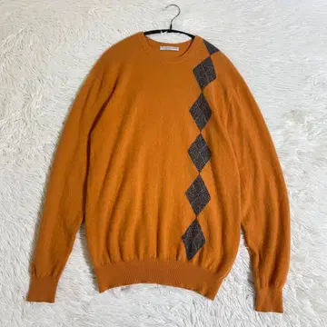 유니클로 캐시미어 100% 니트 스웨터 아가일 XL 남성용