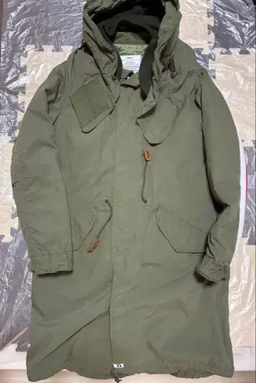 굿이너프 모즈 코트 트리콜로르 S 새상품급 와펜 부착