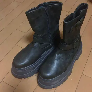 WEGO 통굽 볼륨 엔지니어 부츠