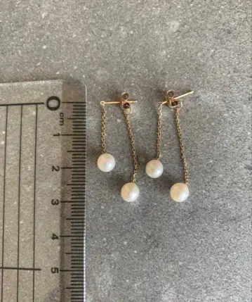 agete 10k 금 k10 펄 귀걸이