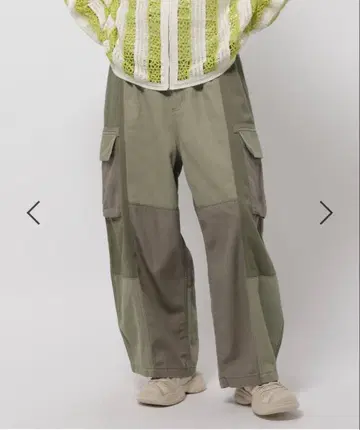 니코앤드 절개 카고 팬츠 카키 M 완판 색상