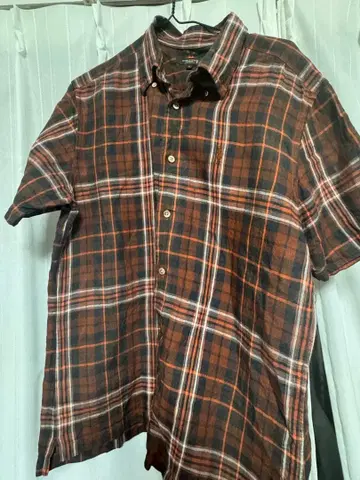 MACKINTOSH 반팔 셔츠 LL 브라운 계열 체크