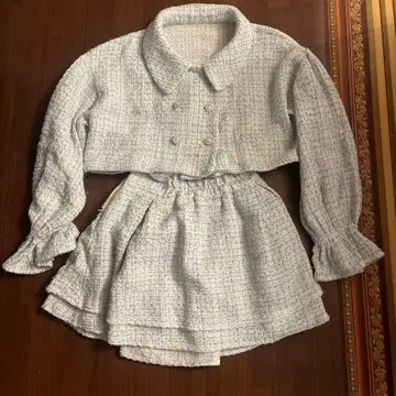 apresjour Miridy 트위드 셋업 라이트 블루