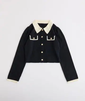 one after another NICE CLAP 골드 버튼 폴로 니트