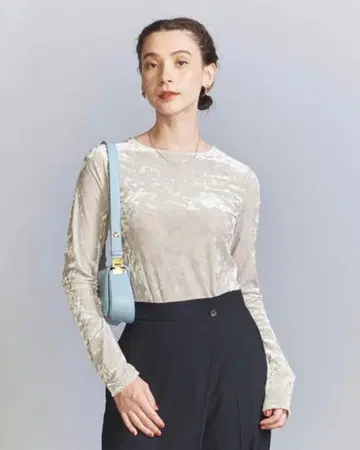 beauty&youth 벨로아 롱 슬리브 T셔츠