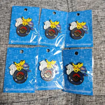 로고 핀즈 6개 세트 포켓몬 센터 삿포로 한정판