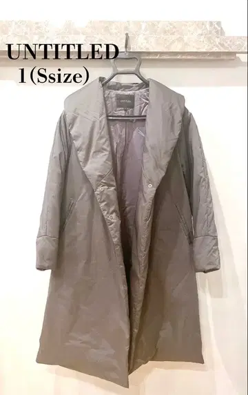 [ UNTITLED ] 롱 다운 코트 S 그레이지 다운 80% 퓨어
