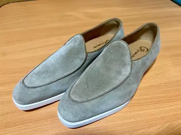 [컨디션 최상] 스웨이드 로퍼 벨샹 슈즈 베이지 39 이탈리아제