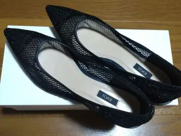 EVOL 블랙 메쉬 플랫슈즈