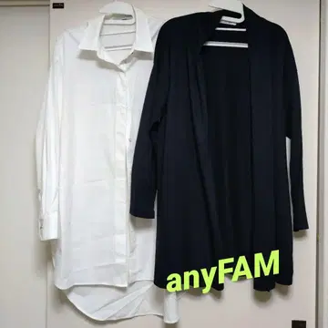 [ 미사용/새상품급 ] 애니팜 롱 셔츠 & 롱 가디건 / 2세트