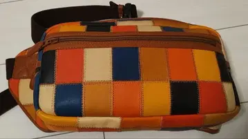 TRION 가죽 패치워크 숄더백