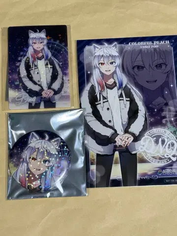 컬러풀 피치 토부 동물공원 도누쿠 캔뱃지 카드 특전