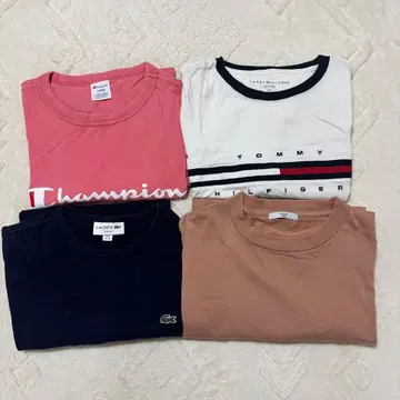 남성용 T셔츠 묶음 판매 브랜드 4점