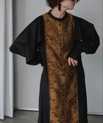 [ Ezick ] Jacquard line 셔츠 드레스