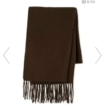 [ 금기 새상품급 ] 미라 오웬 울 스톨 브라운