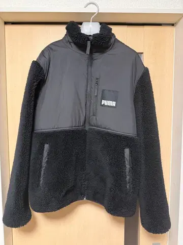 PUMA 플리스 자켓 블랙