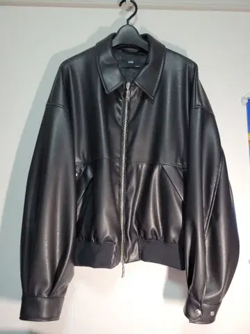 HARE 인조 가죽 블루종