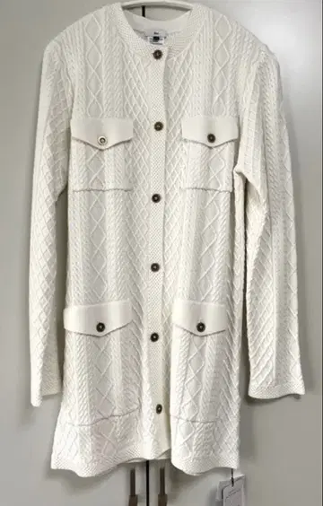 Sov. 강연 코튼 케이블 롱 니트 자켓 38 미사용 새상품