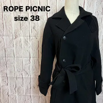 ROPE PICNIC 로페피크닉 롱 코트 울 무지 벨트 새상품급