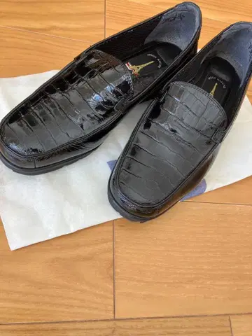 블랙 블랙 에나멜 악어 로퍼 펌프스 로우힐 신발 22