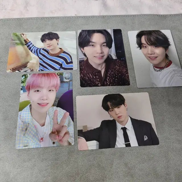 5장 일괄 bts 방탄 머치 박스 포카 윤기 슈가