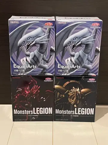 유희왕 블루아이즈 화이트 드래곤 푸른 눈의 백룡 피규어 4체 세트