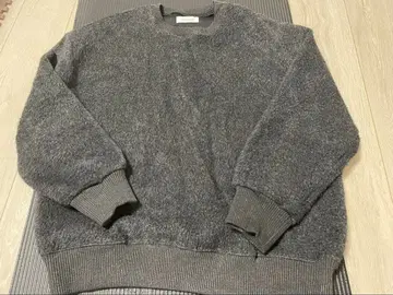 NOIR ET BLANC 그레이 크루넥 스웨터