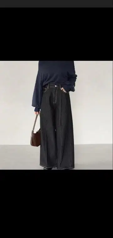 하이웨스트 와이드 팬츠