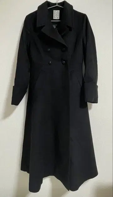 Tnewties 트웨니티즈 더블 브레스트 울 블렌드 코트 블랙 S