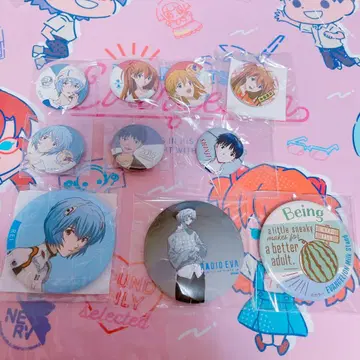 에반게리온 캔뱃지 모음