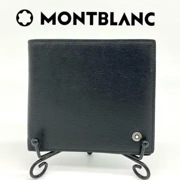 MONTBLANC 몽블랑 접이식 지갑 가죽 블랙 웨스트 사이드