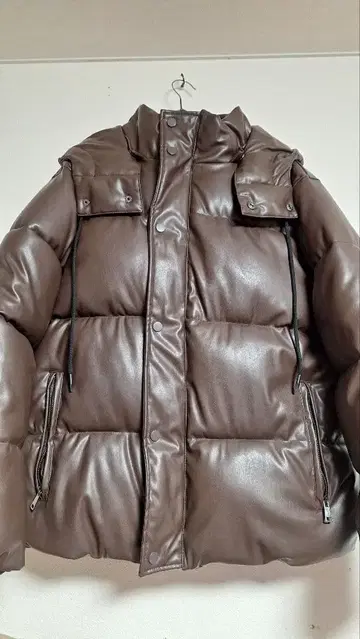 HALFMAN 브라운 다운 자켓