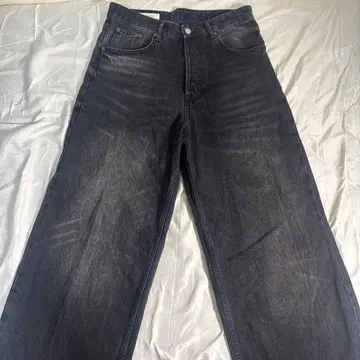 ZARA 블랙 배기 데님 36