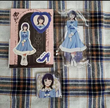 아사카 카린 세가 럭키 쿠지 니지가사키 아크릴 스탠드 캔뱃지 스티커