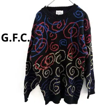 G.F.C. 빈티지 니트 블랙 여성용 madainUSA