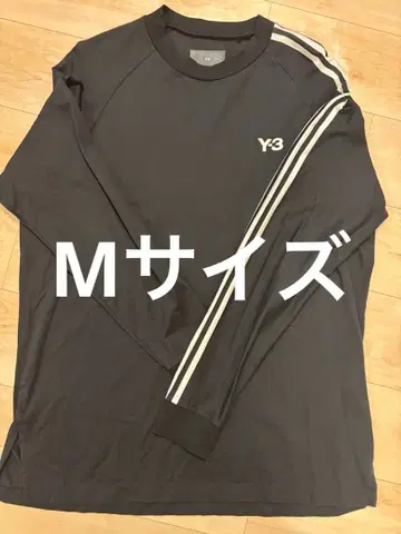 Y3 긴팔 티셔츠 남성용 블랙 M 사이즈