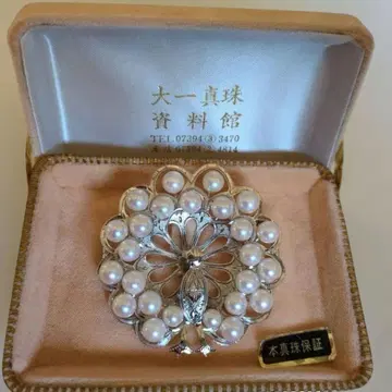 [ 다이치 진주 자료관 ] 공작 디자인 브로치