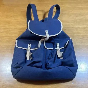 네이비 캔버스 백팩