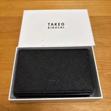 TAKEO KIKUCHI 명함지갑 블랙
