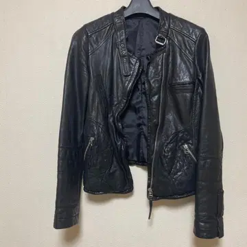 천연 가죽 라이더 자켓 가죽 자켓