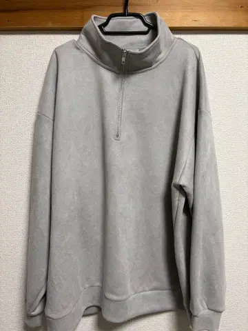 LOWRYS FARM 그레이 하프 지퍼 맨투맨