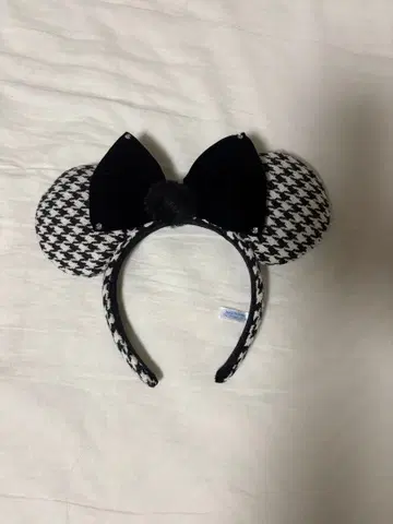 디즈니 머리띠 하운드투스 체크 패턴