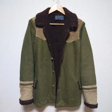 WASTE TWICE 빈티지 보아 런치 코트 헌팅 자켓