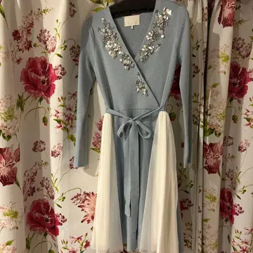 [ Chesty ] 배색과 비쥬가 화려한 원피스