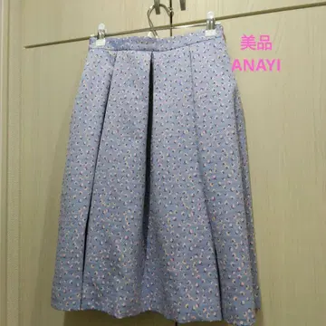 [ 새상품급 ] ANAYI 스몰 플라워 턱 스커트